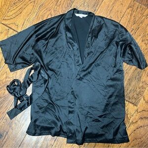 Victoria's Secret satin Black Robe